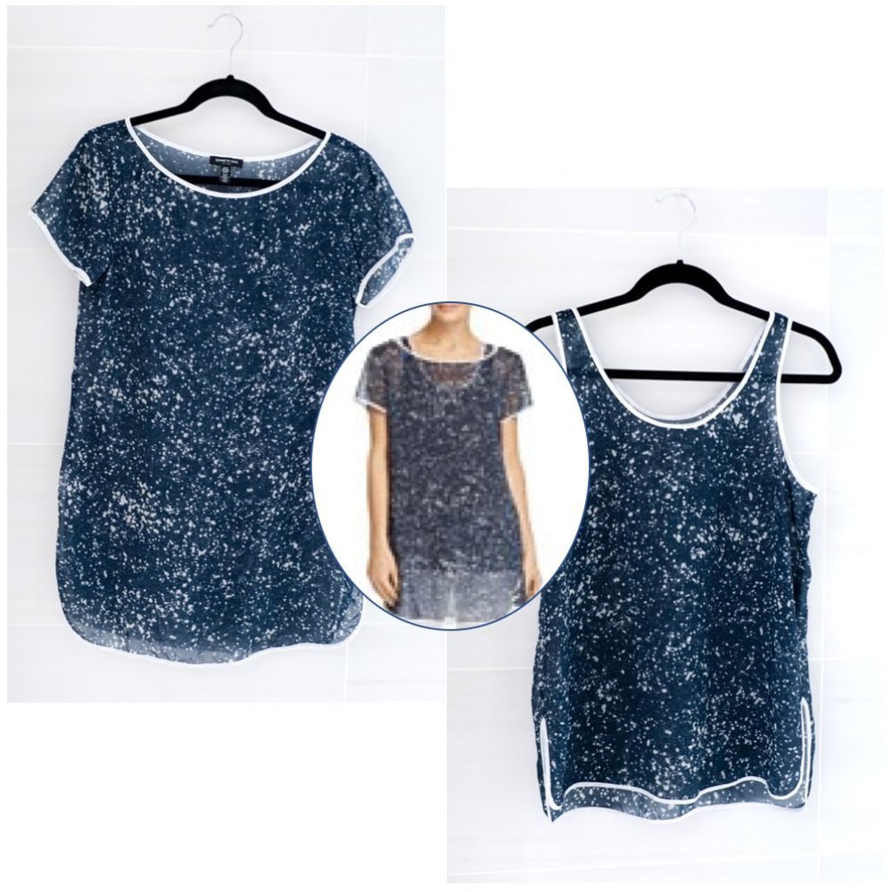 ✨NWOT✨Sheer Layered Tank & Tunic